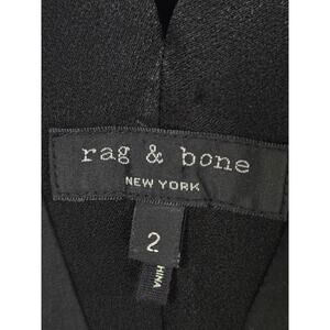 Rag & Bone Women's V-Neck Phoebe Shift Dress With Satin Trim. Size 2